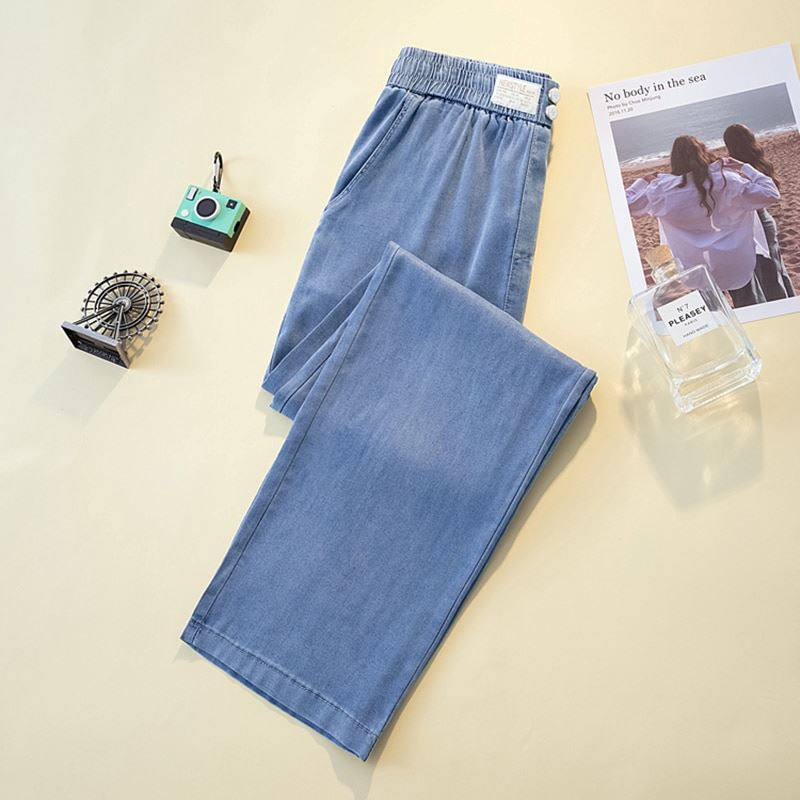Calça Jeans Stefan™ Em Seda Gelo / A Mais Soltinha e Fresca do Mercado! vestuário loja Zene 