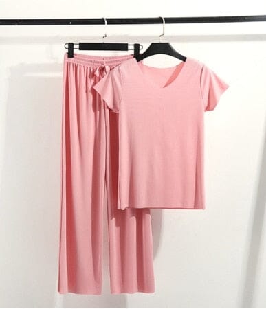 Conjunto Soft© (Camiseta + Calça) | Tendência verão 22/23 0 loja Zene Rosa PP (40-50kg) 