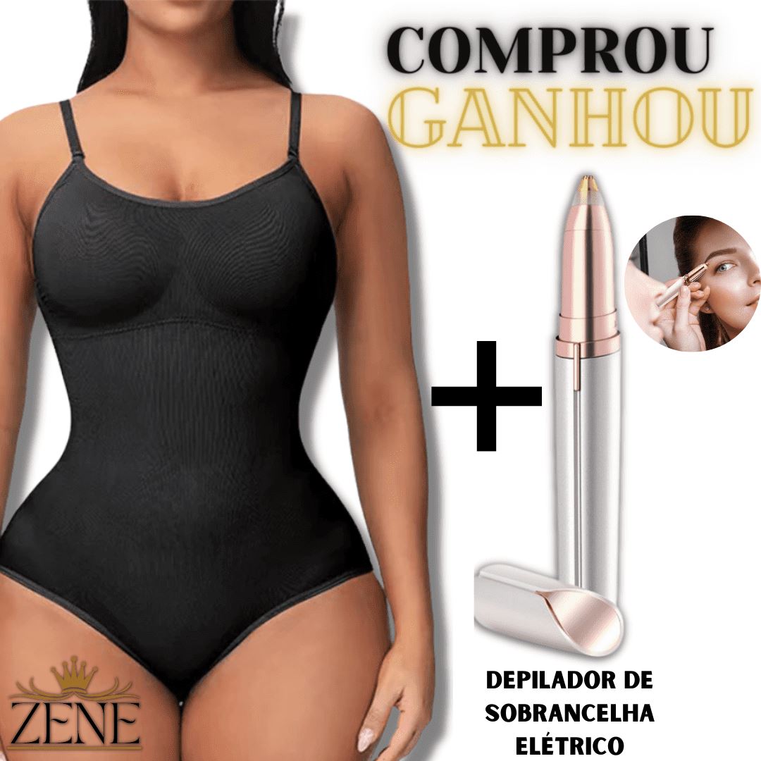 🔥Kit Slim Modeladora Corporal BodySexy® de Compressão + Depilador Elétrico de sobrancelha Grátis 0 loja Zene 